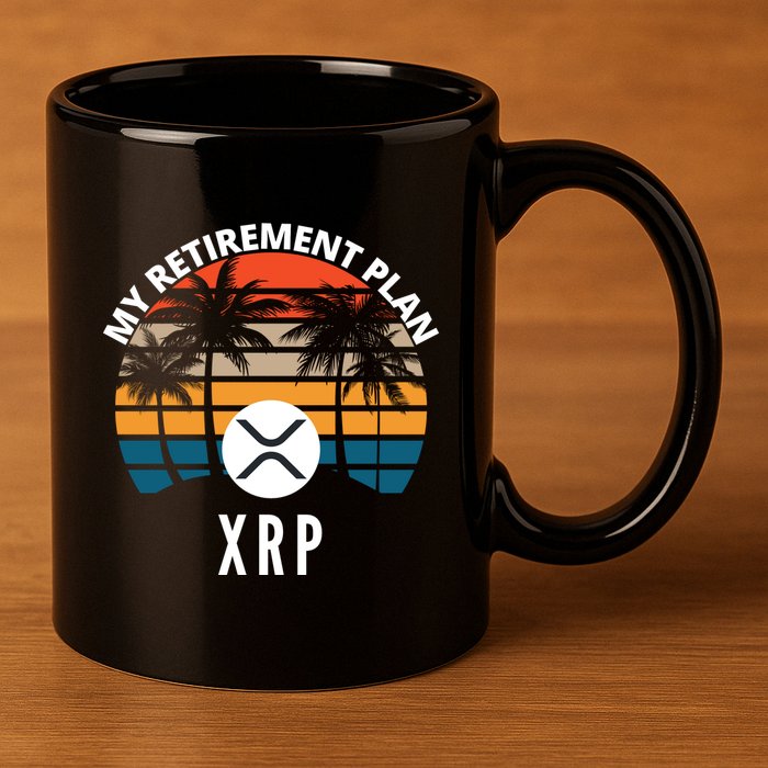 XRP Is My Retirement Plan XRP Ripple Logo XRP Cryptocurrency 11oz C Handle Ceramic Mug