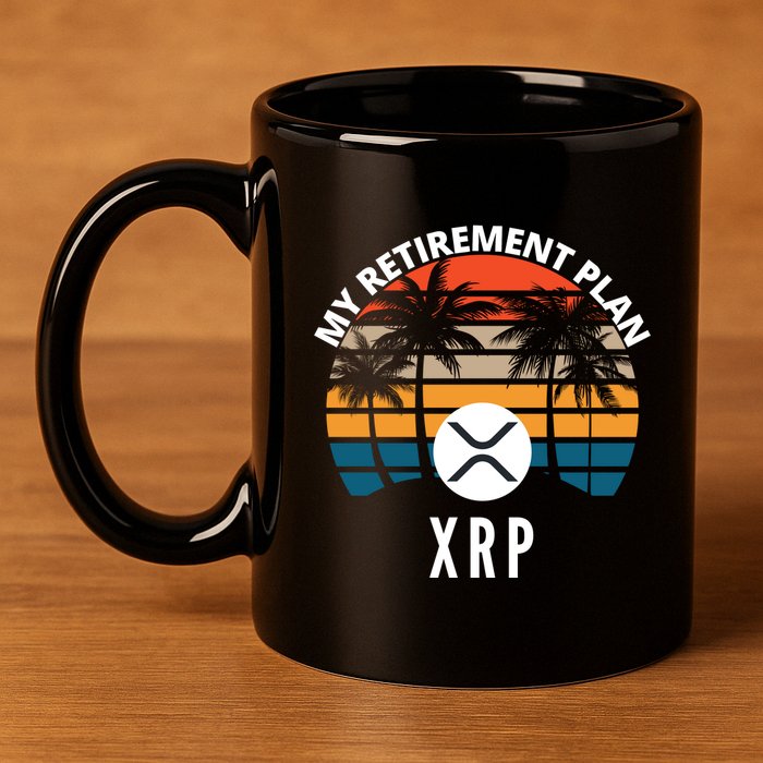 XRP Is My Retirement Plan XRP Ripple Logo XRP Cryptocurrency 11oz C Handle Ceramic Mug