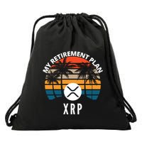 XRP Is My Retirement Plan XRP Ripple Logo XRP Cryptocurrency Drawstring Bag