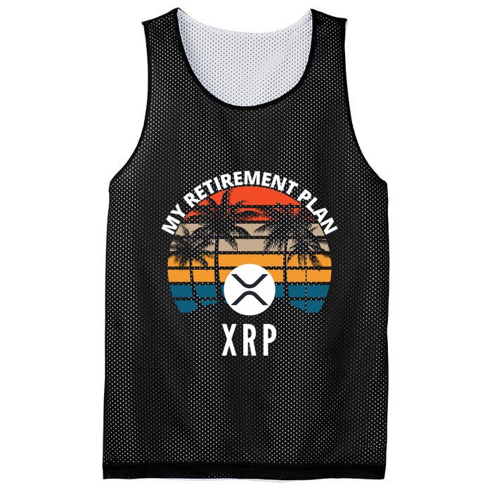 XRP Is My Retirement Plan XRP Ripple Logo XRP Cryptocurrency Mesh Reversible Basketball Jersey Tank