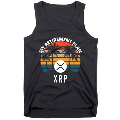XRP Is My Retirement Plan XRP Ripple Logo XRP Cryptocurrency Tank Top