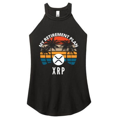 XRP Is My Retirement Plan XRP Ripple Logo XRP Cryptocurrency Women's Perfect Tri Rocker Tank
