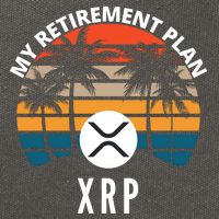 XRP Is My Retirement Plan XRP Ripple Logo XRP Cryptocurrency Cotton Canvas Backpack