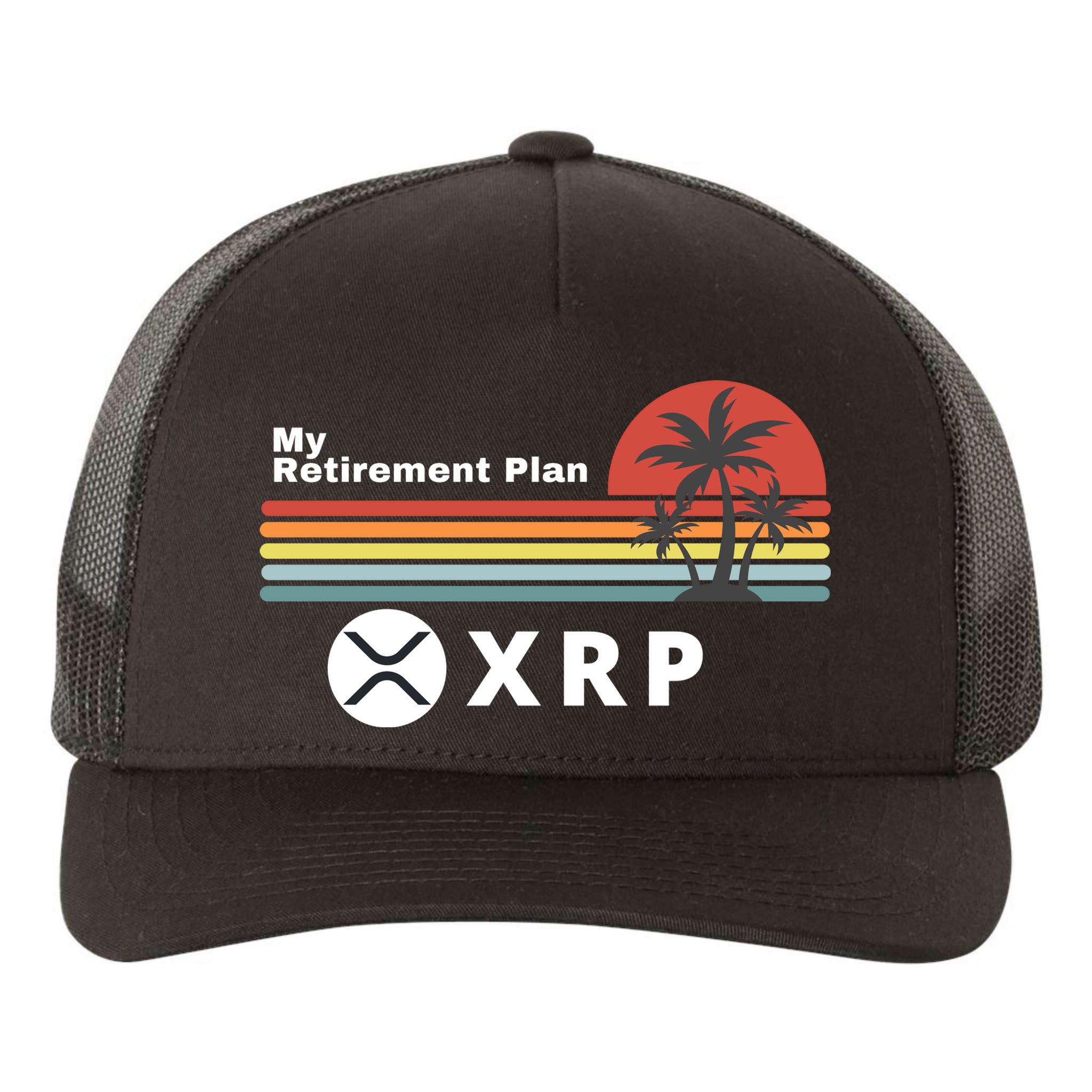 XRP Is My Retirement Plan, XRP Ripple Logo, Cryptocurrency Yupoong Adult 5-Panel Trucker Hat