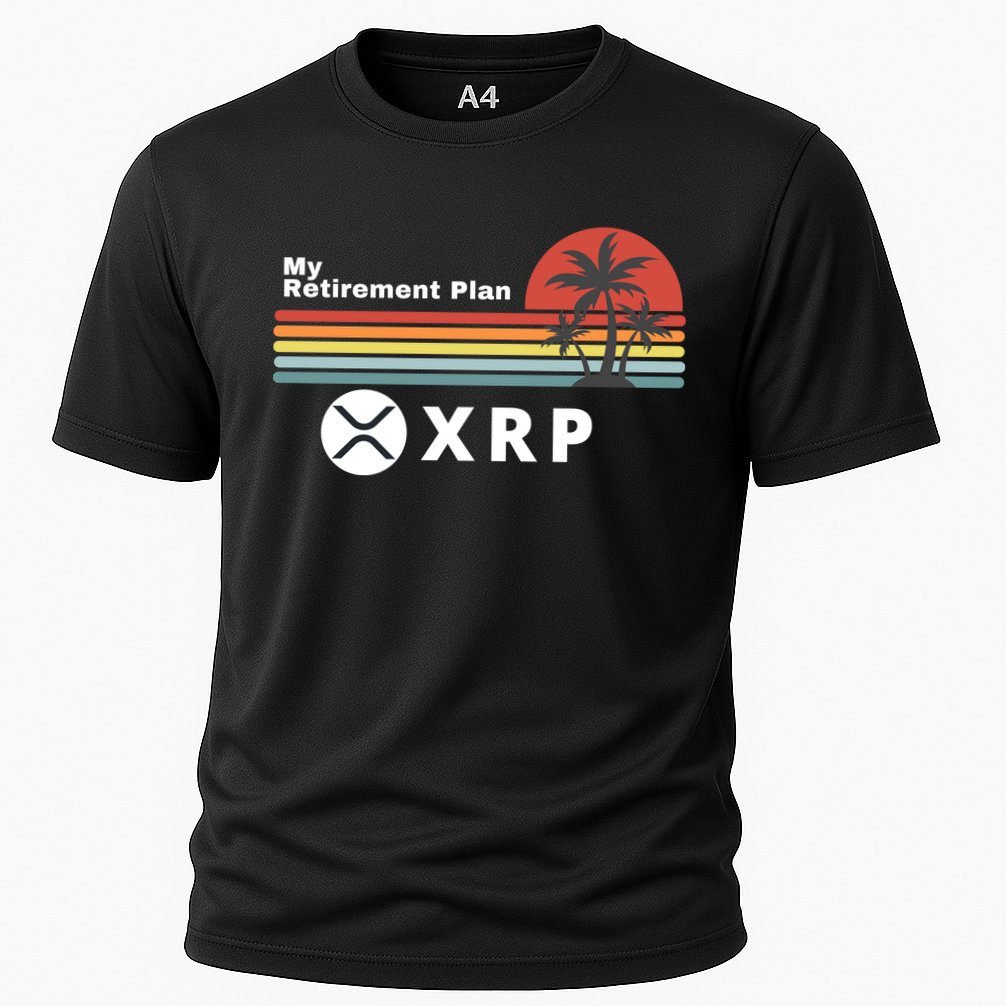 XRP Is My Retirement Plan, XRP Ripple Logo, Cryptocurrency Performance Shirt