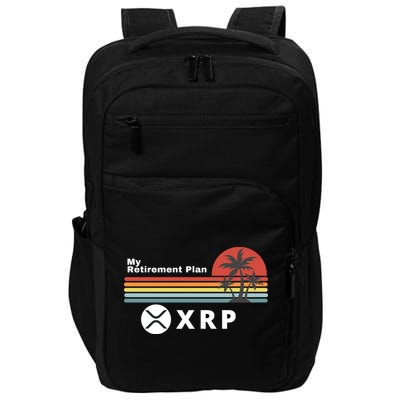 XRP Is My Retirement Plan, XRP Ripple Logo, Cryptocurrency Impact Tech Backpack