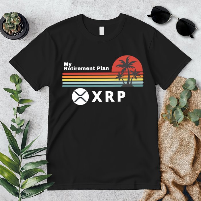 XRP Is My Retirement Plan, XRP Ripple Logo, Cryptocurrency Premium T-Shirt