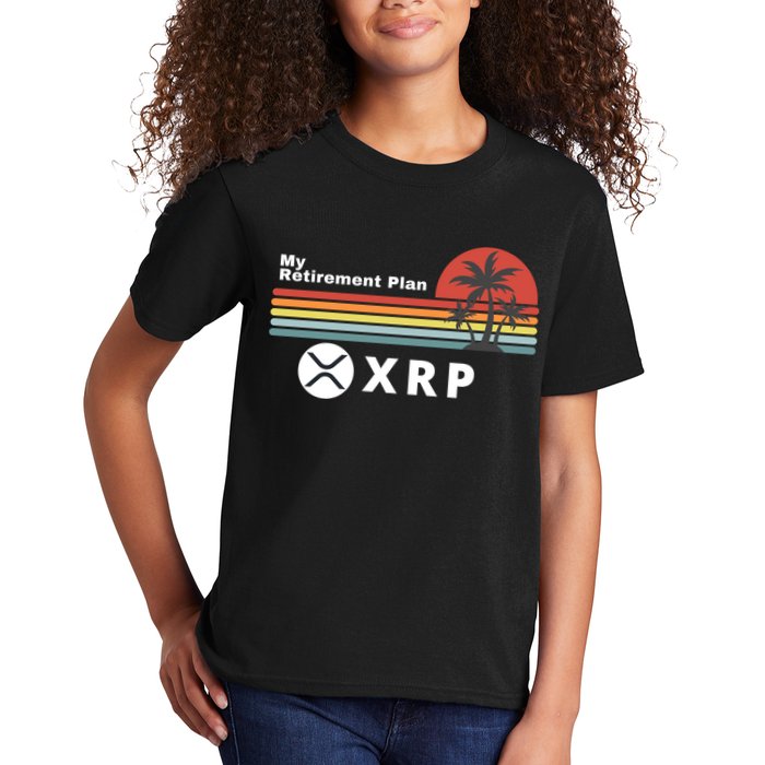XRP Is My Retirement Plan, XRP Ripple Logo, Cryptocurrency Kids T-Shirt