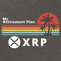 XRP Is My Retirement Plan, XRP Ripple Logo, Cryptocurrency Cotton Canvas Backpack