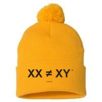 XX Is Not The Same As XY Science (Genetics Chromasome) (C) Pom Pom 12in Knit Beanie