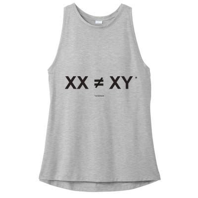 XX Is Not The Same As XY Science (Genetics Chromasome) (C) Ladies PosiCharge Tri-Blend Wicking Tank