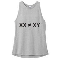 XX Is Not The Same As XY Science (Genetics Chromasome) (C) Ladies PosiCharge Tri-Blend Wicking Tank