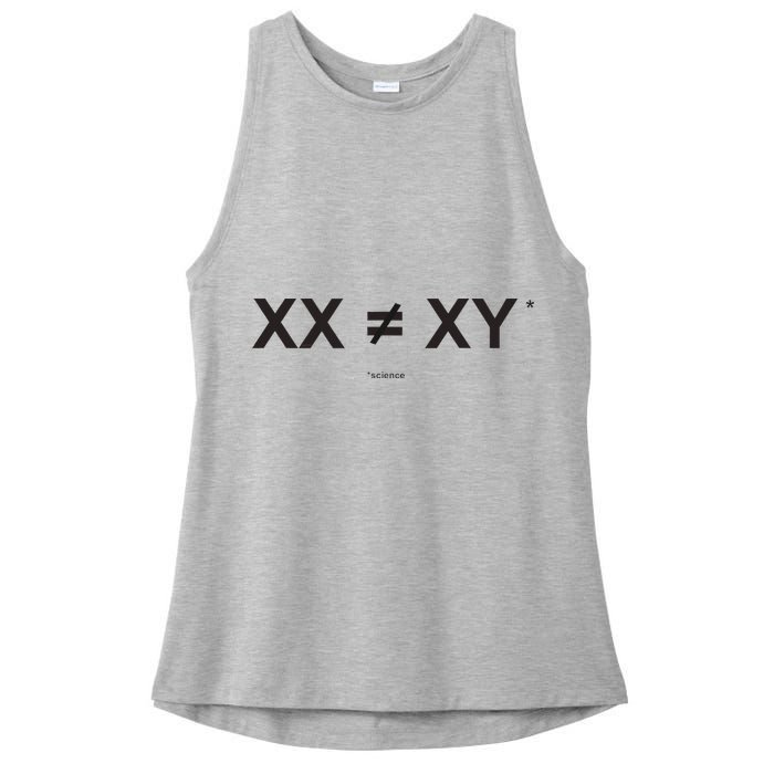 XX Is Not The Same As XY Science (Genetics Chromasome) (C) Ladies PosiCharge Tri-Blend Wicking Tank