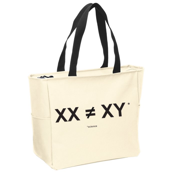 XX Is Not The Same As XY Science (Genetics Chromasome) (C) Zip Tote Bag