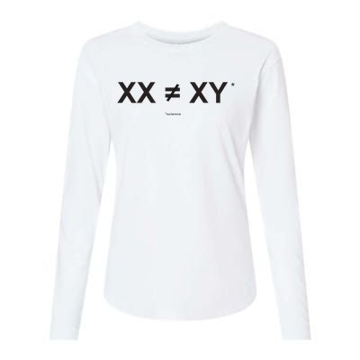 XX Is Not The Same As XY Science (Genetics Chromasome) (C) Womens Cotton Relaxed Long Sleeve T-Shirt