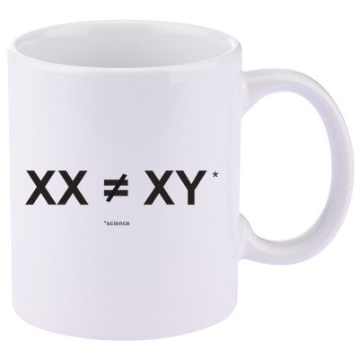 XX Is Not The Same As XY Science (Genetics Chromasome) (C) 11oz C Handle Ceramic Mug