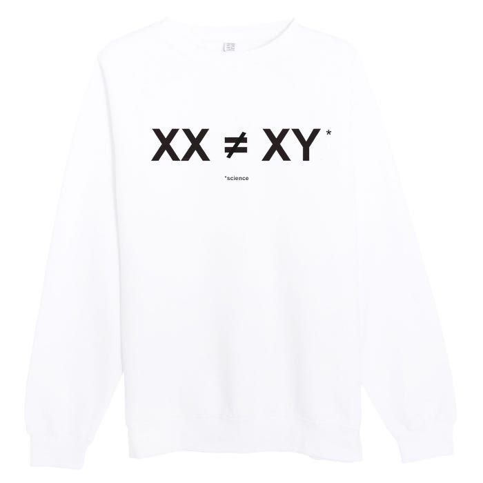 XX Is Not The Same As XY Science (Genetics Chromasome) (C) Premium Crewneck Sweatshirt