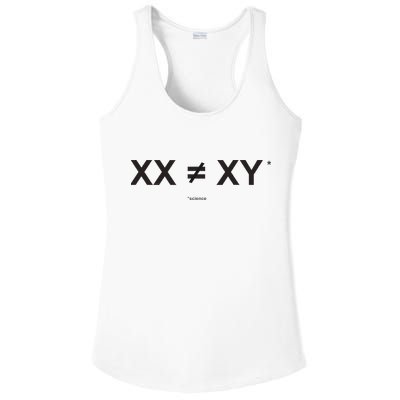 XX Is Not The Same As XY Science (Genetics Chromasome) (C) Ladies PosiCharge Competitor Racerback Tank