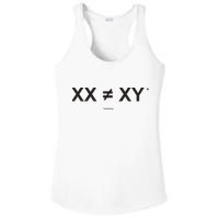 XX Is Not The Same As XY Science (Genetics Chromasome) (C) Ladies PosiCharge Competitor Racerback Tank
