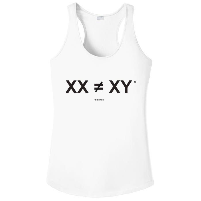 XX Is Not The Same As XY Science (Genetics Chromasome) (C) Ladies PosiCharge Competitor Racerback Tank
