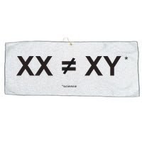 XX Is Not The Same As XY Science (Genetics Chromasome) (C) Large Microfiber Waffle Golf Towel