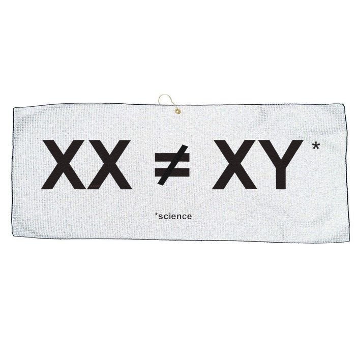 XX Is Not The Same As XY Science (Genetics Chromasome) (C) Large Microfiber Waffle Golf Towel