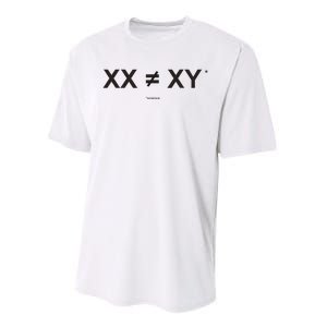 XX Is Not The Same As XY Science (Genetics Chromasome) (C) Performance Sprint T-Shirt