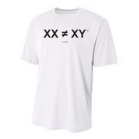 XX Is Not The Same As XY Science (Genetics Chromasome) (C) Performance Sprint T-Shirt