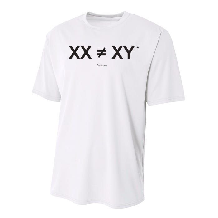 XX Is Not The Same As XY Science (Genetics Chromasome) (C) Performance Sprint T-Shirt