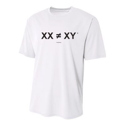XX Is Not The Same As XY Science (Genetics Chromasome) (C) Youth Performance Sprint T-Shirt