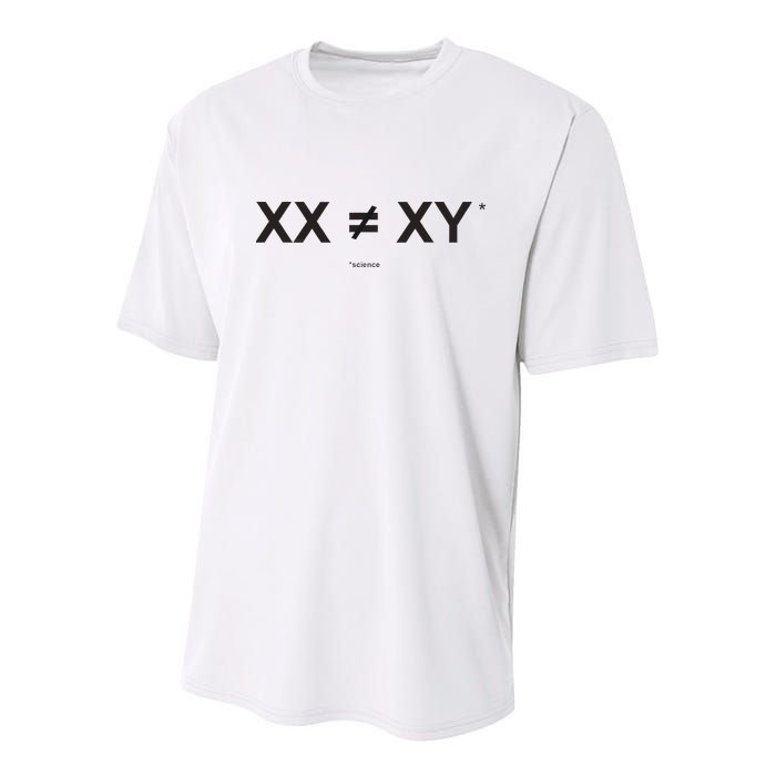 XX Is Not The Same As XY Science (Genetics Chromasome) (C) Youth Performance Sprint T-Shirt