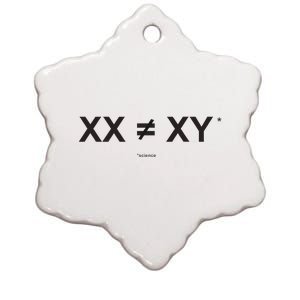 XX Is Not The Same As XY Science (Genetics Chromasome) (C) Ceramic Star Ornament