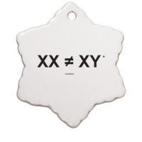 XX Is Not The Same As XY Science (Genetics Chromasome) (C) Ceramic Star Ornament