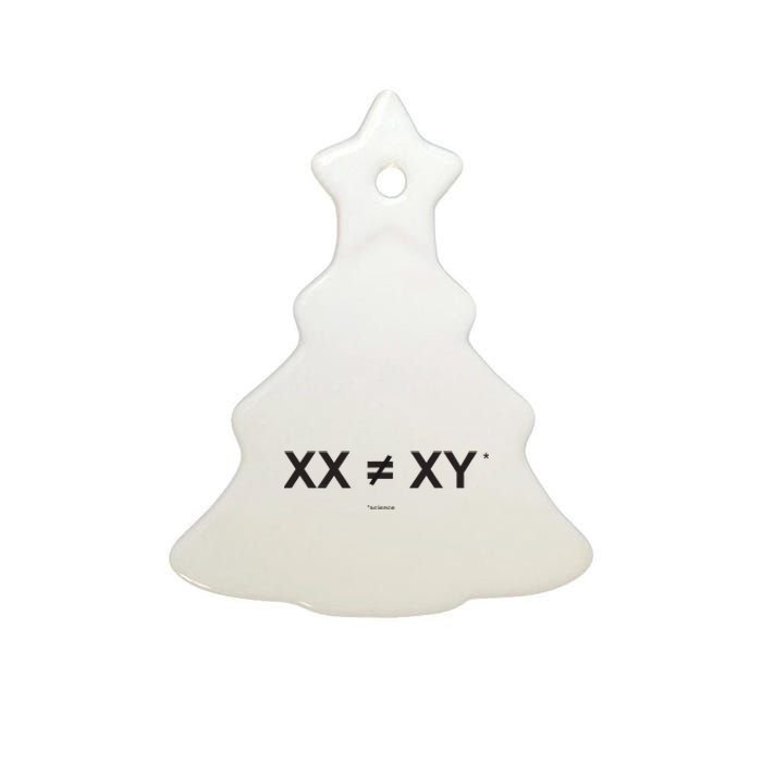 XX Is Not The Same As XY Science (Genetics Chromasome) (C) Ceramic Tree Ornament