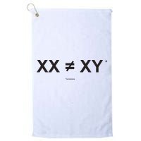 XX Is Not The Same As XY Science (Genetics Chromasome) (C) Golf Towel