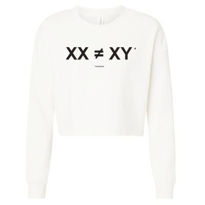 XX Is Not The Same As XY Science (Genetics Chromasome) (C) Cropped Pullover Crew