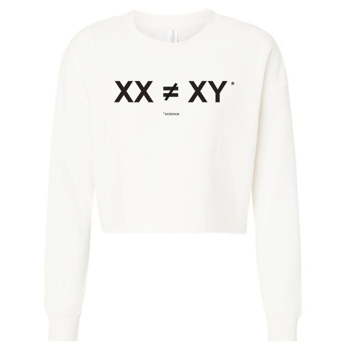XX Is Not The Same As XY Science (Genetics Chromasome) (C) Cropped Pullover Crew