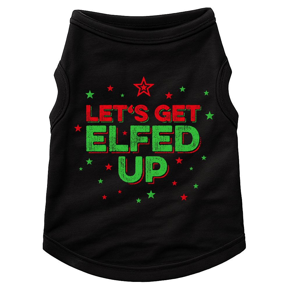 Xmas Ing Team Christmas Party Squad Meaningful Gift Lets Get Elfed Up Gift Doggie Tank