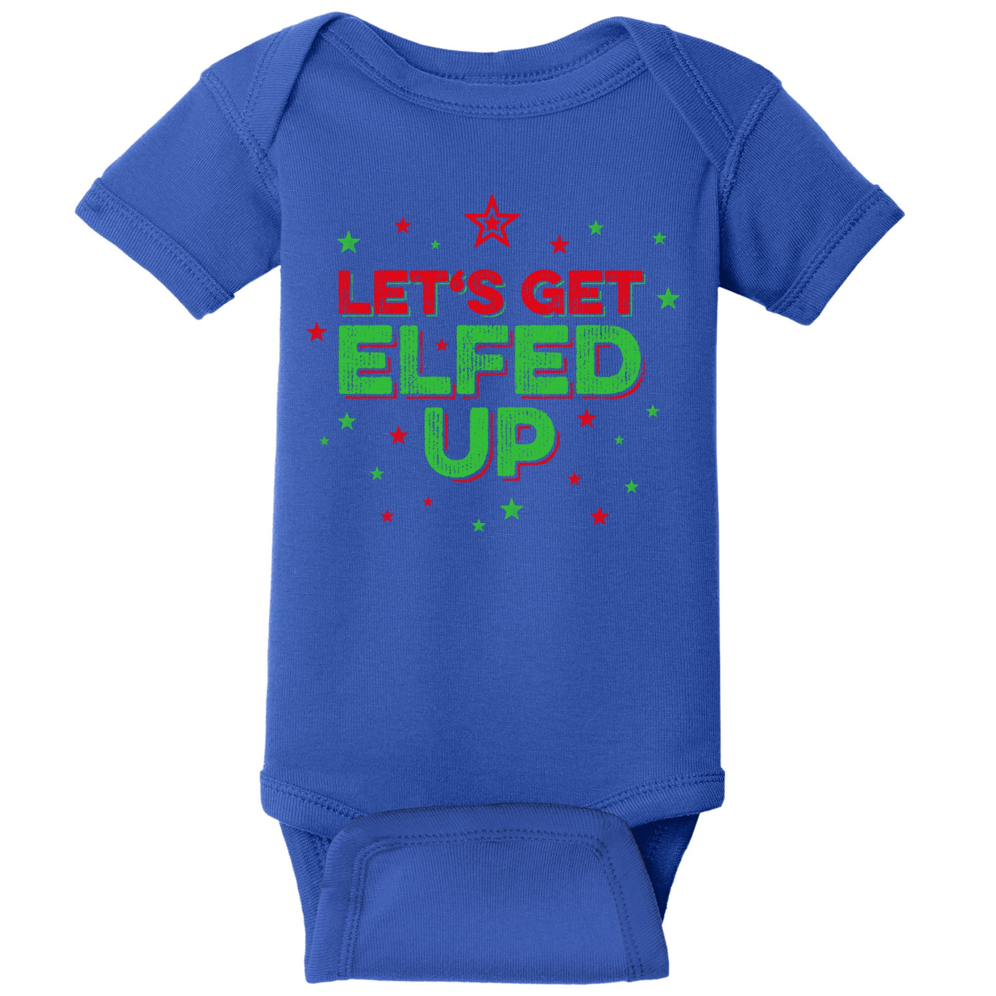 Xmas Ing Team Christmas Party Squad Meaningful Gift Lets Get Elfed Up Gift Baby Bodysuit
