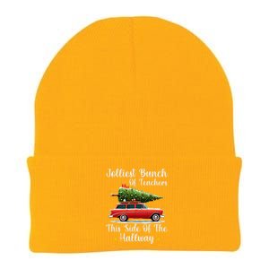 Xmas Jolliest Bunch Of Teachers This Side Of The Hallway Knit Cap Winter Beanie