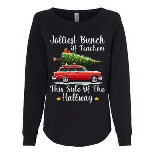 Xmas Jolliest Bunch Of Teachers This Side Of The Hallway Womens California Wash Sweatshirt