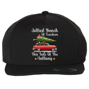 Xmas Jolliest Bunch Of Teachers This Side Of The Hallway Wool Snapback Cap