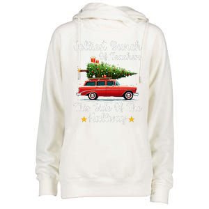 Xmas Jolliest Bunch Of Teachers This Side Of The Hallway Womens Funnel Neck Pullover Hood