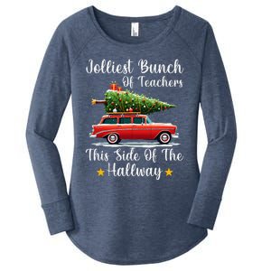 Xmas Jolliest Bunch Of Teachers This Side Of The Hallway Women's Perfect Tri Tunic Long Sleeve Shirt