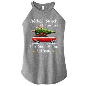 Xmas Jolliest Bunch Of Teachers This Side Of The Hallway Women's Perfect Tri Rocker Tank