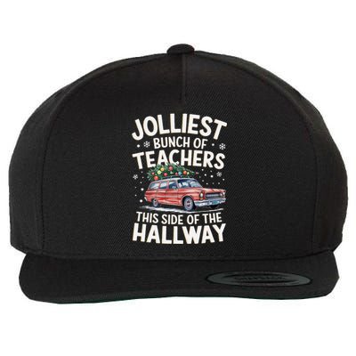 Xmas Jolliest Bunch Of Teachers This Side Of The Hallway Wool Snapback Cap