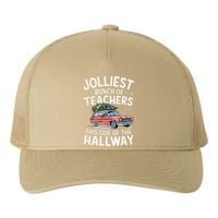 Xmas Jolliest Bunch Of Teachers This Side Of The Hallway Yupoong Adult 5-Panel Trucker Hat