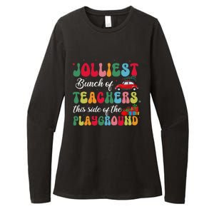 Xmas Jolliest Bunch Of Teachers This Side Of The Playground Womens CVC Long Sleeve Shirt