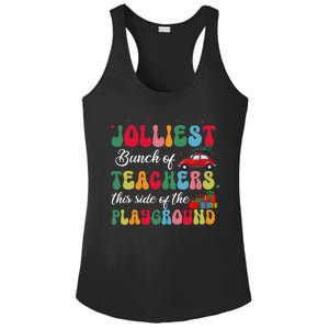 Xmas Jolliest Bunch Of Teachers This Side Of The Playground Ladies PosiCharge Competitor Racerback Tank