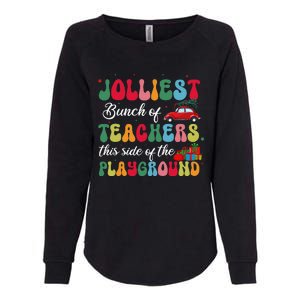 Xmas Jolliest Bunch Of Teachers This Side Of The Playground Womens California Wash Sweatshirt